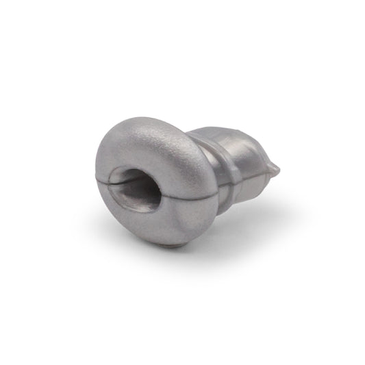 Nylon Grommet Split Type Angled Grey - Drill Size: 11/32 Internal Hole: 6.5mm Suits: 3.2mm - 4mm Wire Rope