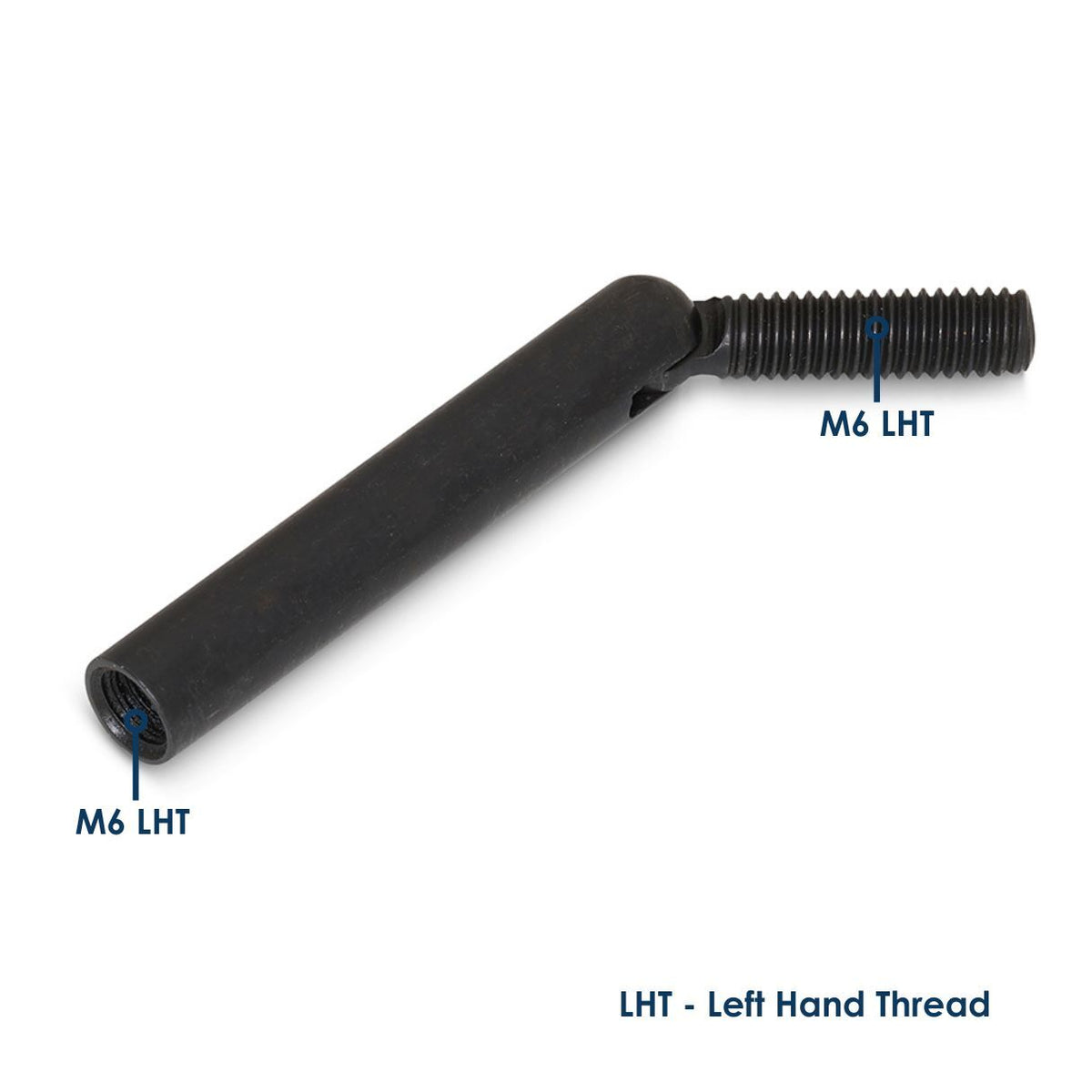 BlackEtch Angle Connector M6 x 15mm Left Hand Thread - 316 Grade Stainless Steel