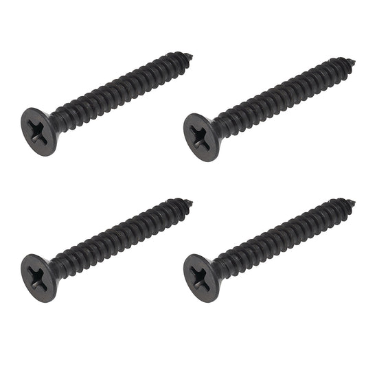 BlackEtch Self Tapping Screw CSK Head Phillips Drive 14g x 25mm (1) - 304 Grade Stainless Steel  - 4 PACK for RHS Posts