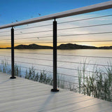 BlackEtch Factory Swaged Wire Balustrade - Flip Lock System - Suits Metal Posts