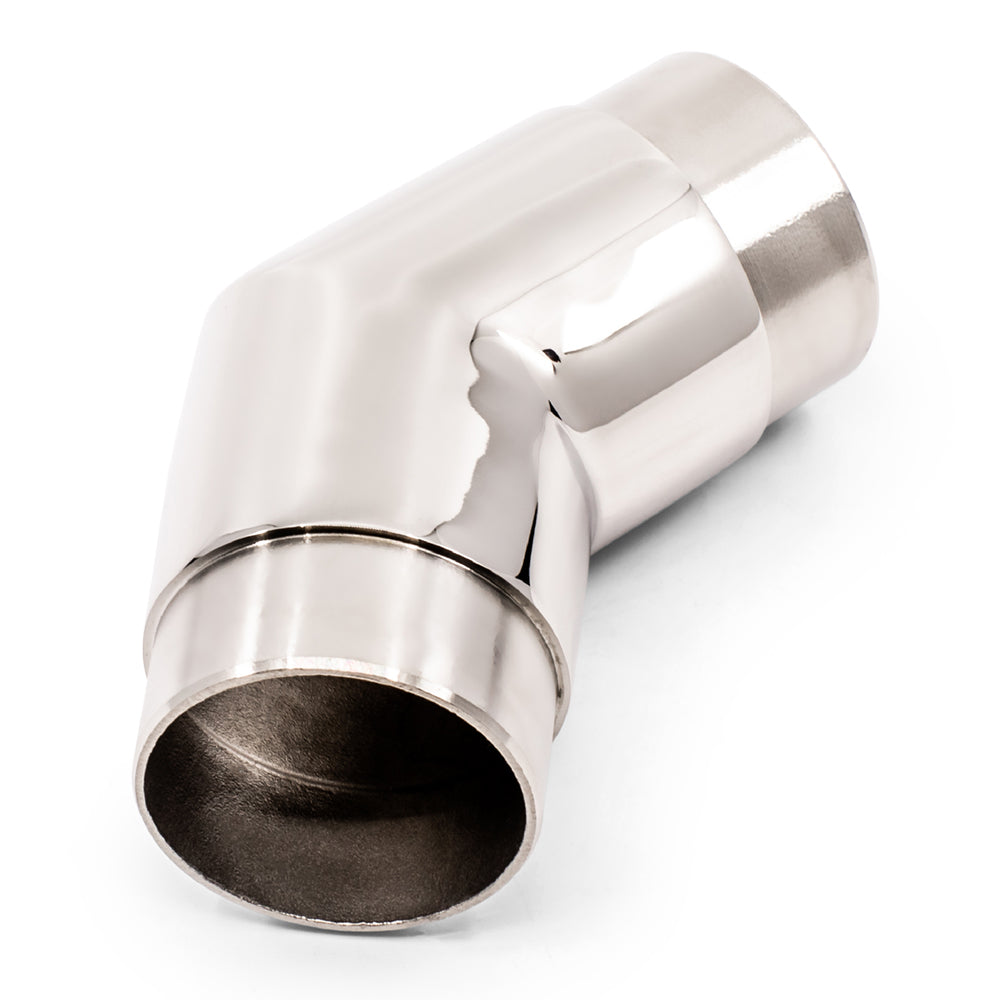 135 Degree Joiner to suit 1.6mm Round Tube 316 Grade Stainless Steel - Mirror Polish - SIZES: 25.4mm, 38.1mm, 50.8mm
