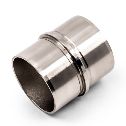 In-Line Flush Joiner to suit 1.6mm Round Tube 316 Grade Stainless Steel - Mirror Polish - SIZES: 25.4mm, 38.1mm, 50.8mm