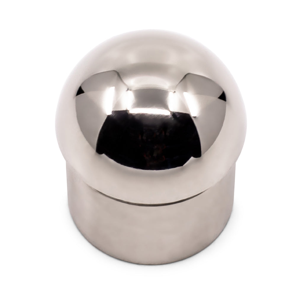 Domed End Cap to Suit 1.6mm Round Tube 316 Grade Stainless Steel - Mirror Polish - SIZES: 25.4mm, 38.1mm, 50.8mm