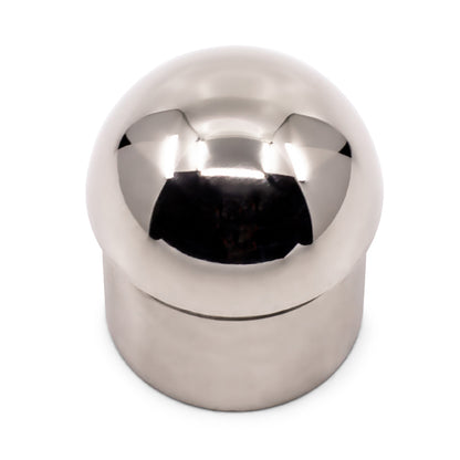 Domed End Cap to Suit 1.6mm Round Tube 316 Grade Stainless Steel - Mirror Polish - SIZES: 25.4mm, 38.1mm, 50.8mm