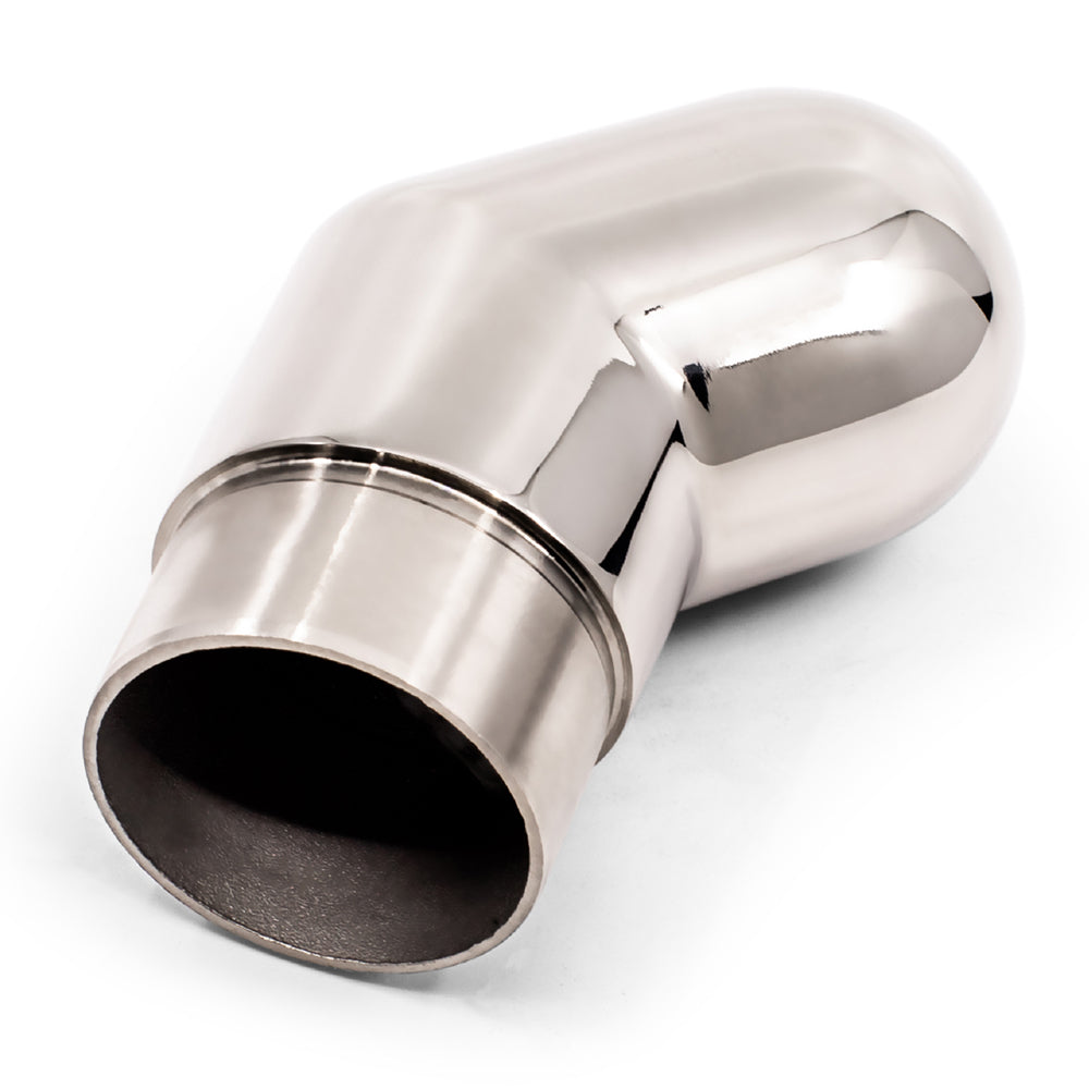 45 Degree Handrail End Cap to suit 2 (50.8mm) x 1.6mm Round Tube 316 Grade Stainless Steel - Mirror Polish