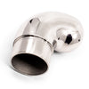 90 Degree Handrail End Cap to suit 2 (50.8mm) x 1.6mm Round Tube 316 Grade Stainless Steel - Mirror Polish