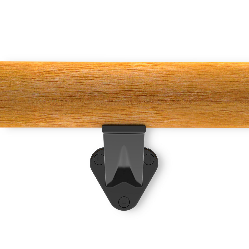 Handrail Bracket To Suits 50.8mm Round or Flat Handrail - Black