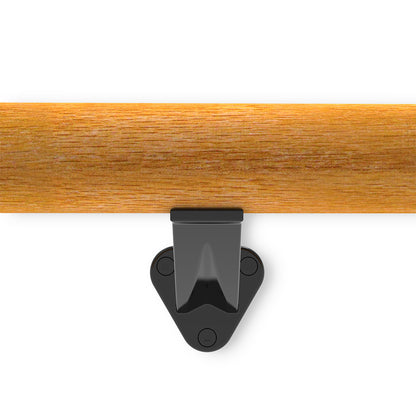 Handrail Bracket To Suits 50.8mm Round or Flat Handrail - Black