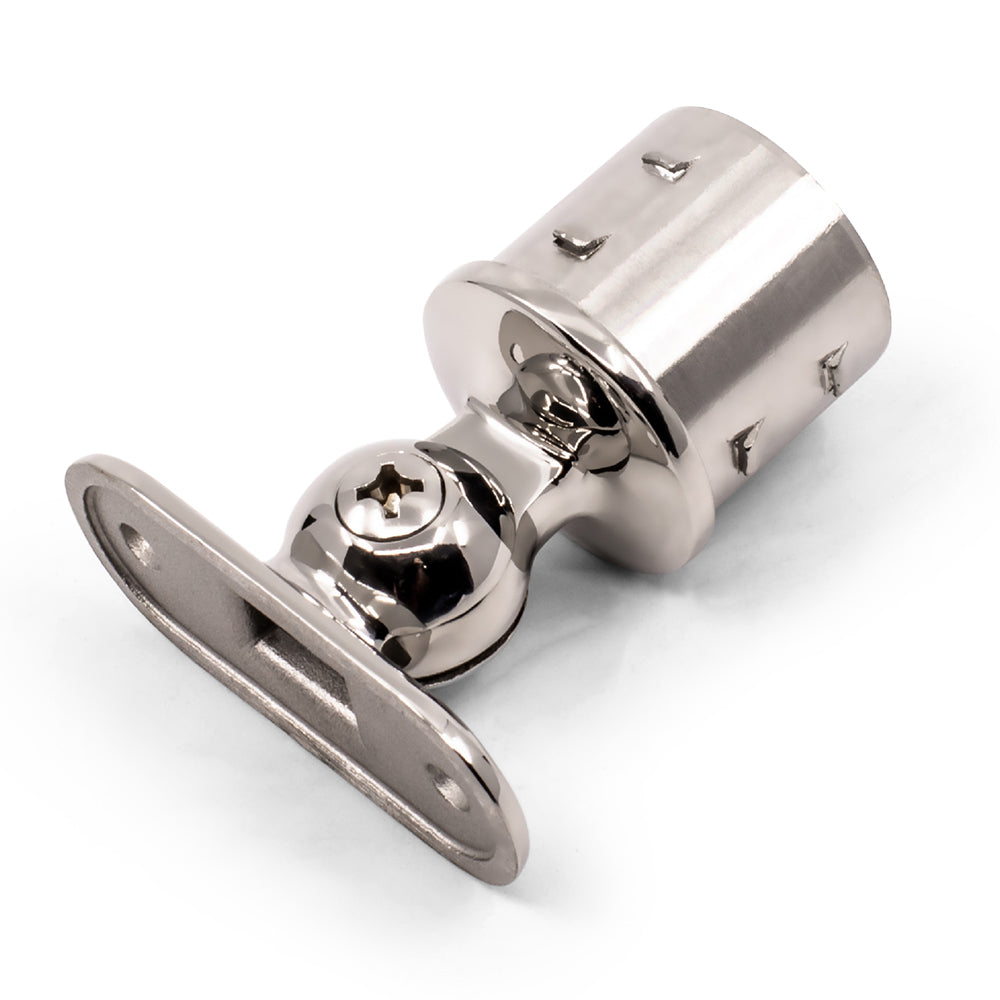 Round Adjustable Joiner Internal Fit with Flat Top to Suit 1.6mm Round Tube 316 Grade Stainless Steel - Mirror Polish - SIZES: 25.4mm, 38.1mm, 50.8mm