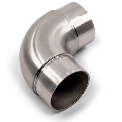 90 Degree Radius Elbow Joiner to suit 2 (50.8mm) x 1.6mm Round Tube 316 Grade Stainless Steel - Satin Finish