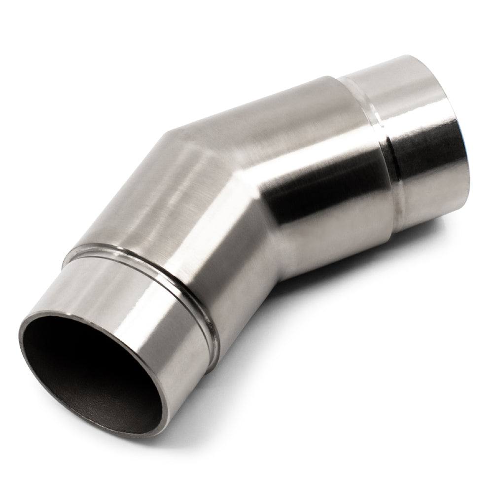 135 Degree Flush Joiner to suit 2 (50.8mm) x 1.6mm Round Tube 316 Grade Stainless Steel - Satin Finish