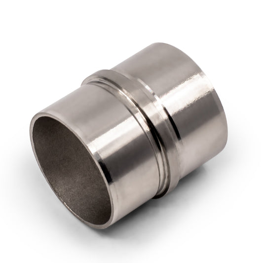 In-line Flush Joiner to suit 2 (50.8mm) x 1.6mm Round Tube 316 Grade Stainless Steel - Satin Finish