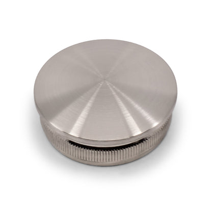 Radiused End Cap Self Grip to Suit 1.6mm Round Tube 316 Grade Stainless Steel - Satin Finish - SIZES: 38.1mm, 50.8mm