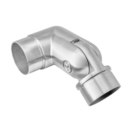 Round Stair 90 Degree Adjustable Joiner to suit 2 (50.8mm) x 1.6mm Round Tube 316 Grade Stainless Steel - Satin Finish
