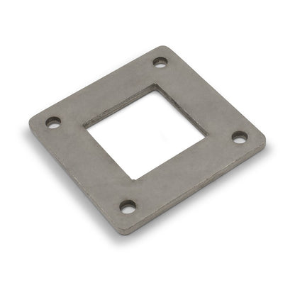 Post Base Plate Only to suit 2 (50.8mm) x 1.6mm Square Tube 316 Grade Stainless - Mill Finish