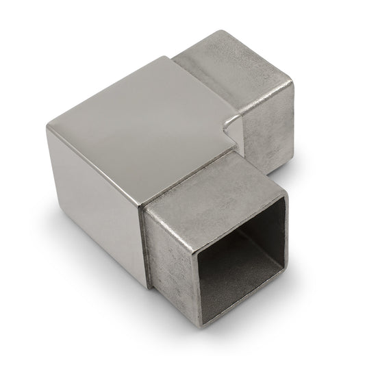 90 Degree Elbow to suit 2 (50.8mm) x 1.6mm Square Tube 316 Grade Stainless - Mirror Polish