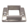 Oblong Flange 2 Holes to suit 2 (50.8mm) x 1.6mm Square Tube 316 Grade Stainless - Mirror Polish