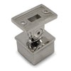 Adjustable Rail Support Flat Top to suit 2 (50.8mm) x 1.6mm Square Tube 316 Grade Stainless - Mirror Polish