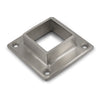 Square Flange 4 Holes to suit 2 (50.8mm) x 1.6mm Square Tube 316 Grade Stainless - Satin Finish
