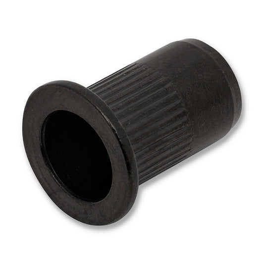 BlackEtch Nut Rivet M6 Left Hand Thread Large Flange - 304 Grade Stainless Steel - Drill Size: 9mm Wall Thickness: 0.7-4mm