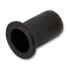 BlackEtch Nut Rivet M6 Left Hand Thread Large Flange - 304 Grade Stainless Steel - Drill Size: 9mm Wall Thickness: 0.7-4mm