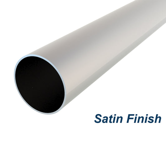 Round Tube 2 inch (50.8mm) x 1.6mm Wall Thickness 316 Grade Stainless Steel - Satin Finish