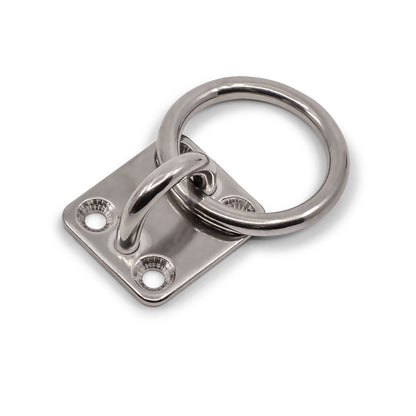 Pad Eye Oblong with Ring 304 Grade Stainless Steel - SIZES: 6mm - 8mm