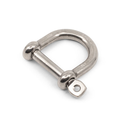 Shackle Wide Mouth D 316 Grade Stainless Steel - SIZES: 8mm - 12mm