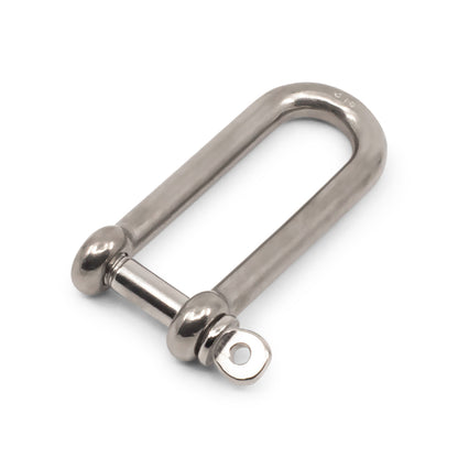 Shackle long D 316 Grade Stainless Steel - SIZES: 4mm -12mm