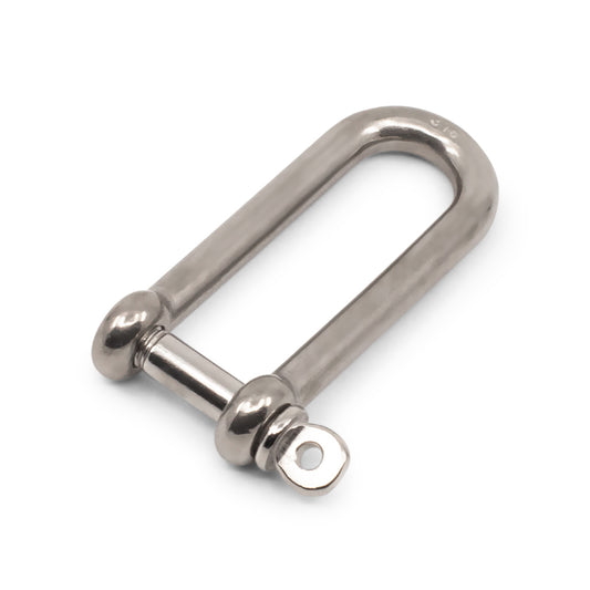 Shackle long D 316 Grade Stainless Steel - SIZES: 4mm -12mm