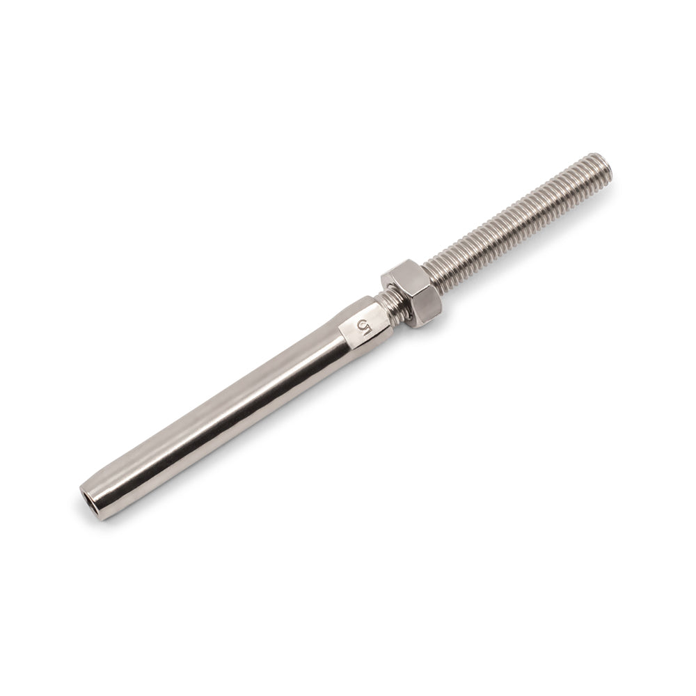 Swage Stud Left Hand Thread 316 Grade Stainless Steel - SIZES: M5 - M8