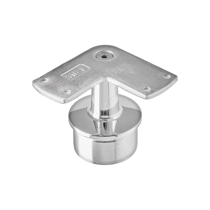 Round Post Top - Corner - Flat Handrail - Suits 50.8mm x 1.6mm & 3.0mm Tube - 316 Grade Stainless Steel Mirror Polish