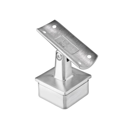 Square Post Top - Stair End - Round Handrail - Suits 50.8mm x 1.6mm & 3.0mm Tube - 316 Grade Stainless Steel Satin Finish