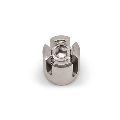 Cross Connector to Suit 3.2mm & 4mm Wire Rope - 304 Grade Stainless Steel