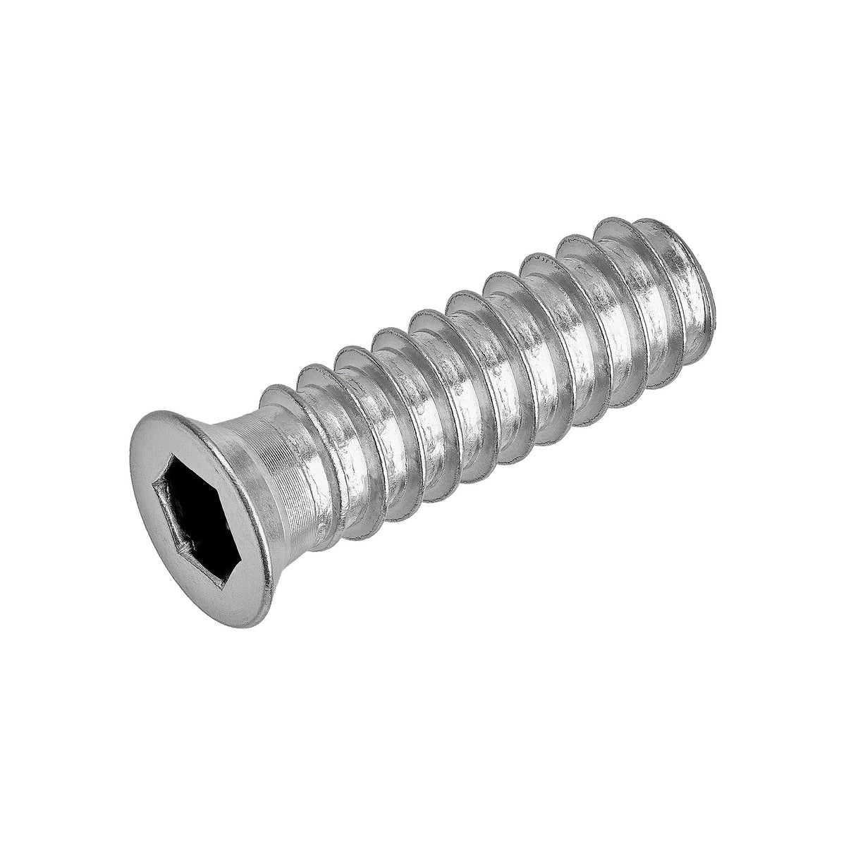 Threaded Timber Inserts M6 x 32mm LHT - 304 Grade Stainless Steel