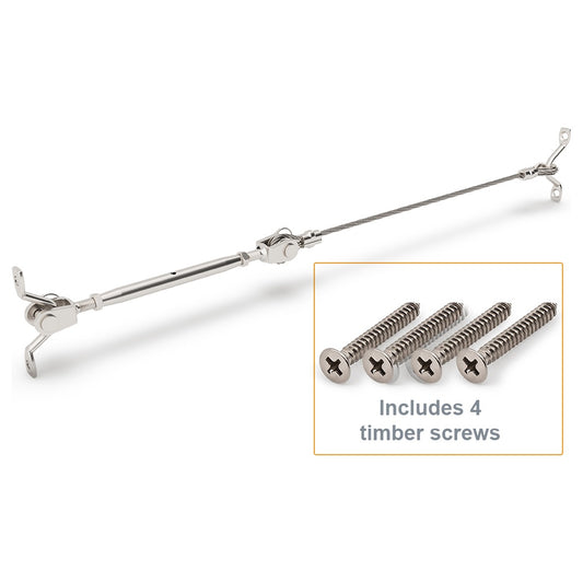 Bright Finish DIY Swaged Wire Balustrade (Supplied as components only) - DIY Rigging Screw System - Suits Timber Posts