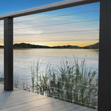 Bright Finish Factory Swaged Wire Balustrade - Lag Screw System - Suits Timber Posts
