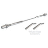 Bright Finish Factory Swaged Wire Balustrade - Metal Insert Stair System (Includes Angle Connectors) - Suits Metal Posts