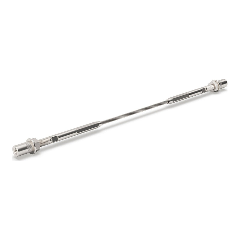 Bright Finish Factory Swaged Wire Balustrade - Metal Insert System - Suits Metal Posts