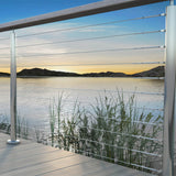 Bright Finish Factory Swaged Wire Balustrade - Rig Fork System with Nutserts - Suits Metal Posts