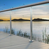 Bright Finish Factory Swaged Wire Balustrade - Rig Fork System with Nutserts - Suits Metal Posts