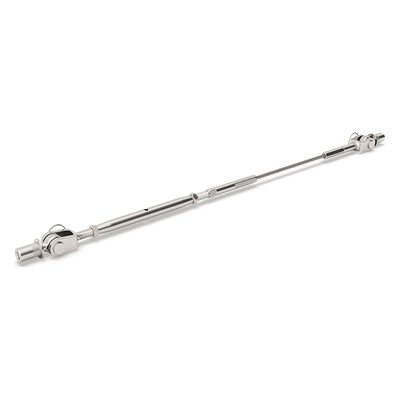 Bright Finish Factory Swaged Wire Balustrade - Rig Fork System with Nutserts - Suits Metal Posts