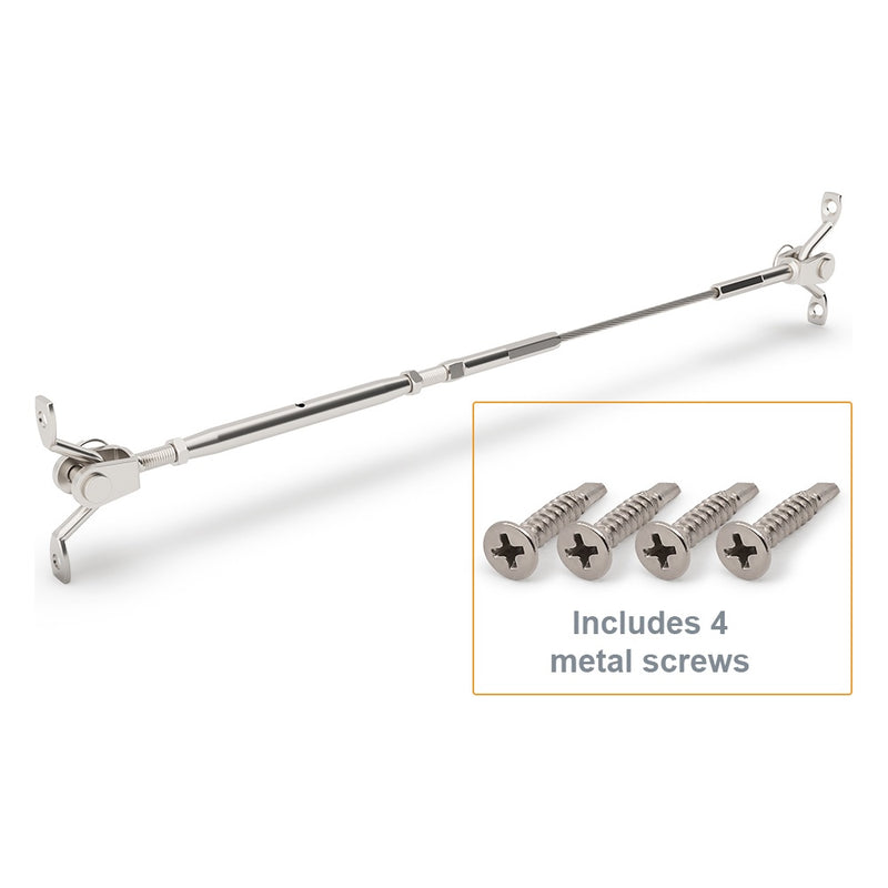 Bright Finish Factory Swaged Wire Balustrade - Rig Fork System with Saddles - Suits Metal Posts