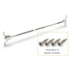 Bright Finish Factory Swaged Wire Balustrade - Rig Fork System with Saddles - Suits Metal Posts