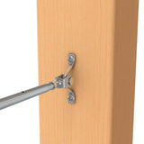 Bright Finish Factory Swaged Wire Balustrade - Rig Fork System with Saddles - Suits Timber Posts