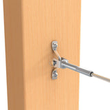 Bright Finish Factory Swaged Wire Balustrade - Rig Fork System with Saddles - Suits Timber Posts