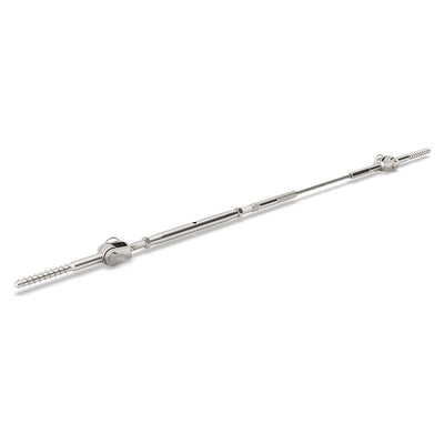 Bright Finish Factory Swaged Wire Balustrade - Rig Fork System with Screw Eyes - Suits Timber Posts