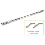 Bright Finish Factory Swaged Wire Balustrade - Timber Insert STAIR System (Includes Angle Connectors) - Suits Timber Posts