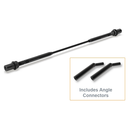 BlackEtch Factory Swaged Wire Balustrade - Metal Insert STAIR System (Includes Angle Connectors) - Suits Metal Posts