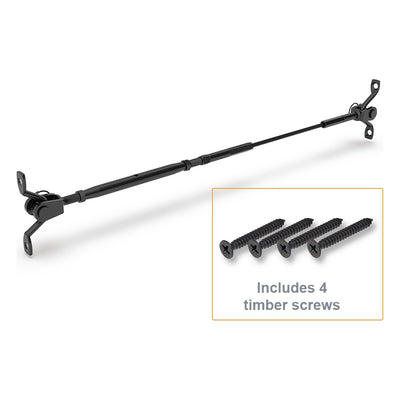 BlackEtch Factory Swaged Wire Balustrade - Rig Fork System with Saddles - Suits Timber Posts